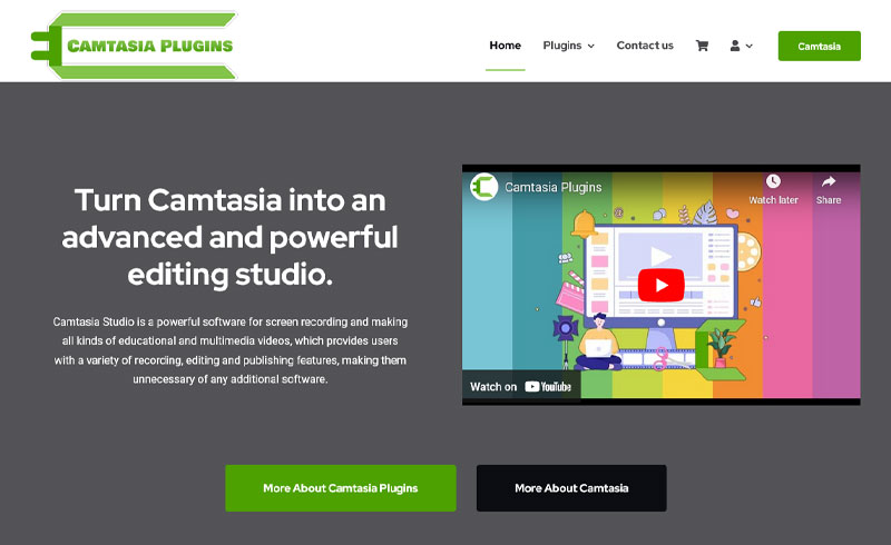 وب سایت Camtasia Plugins